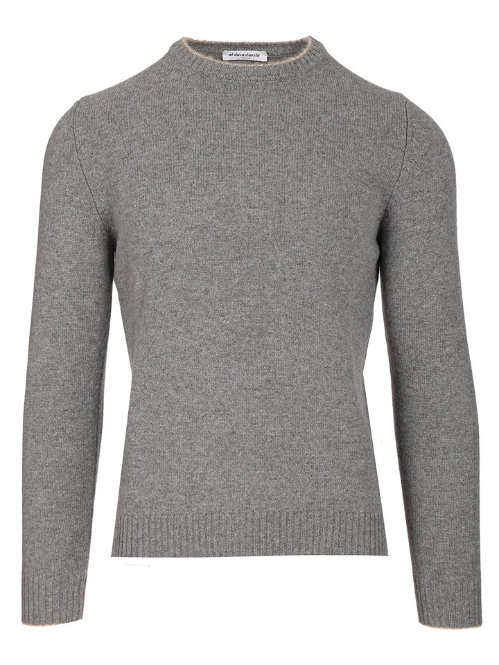 Al Duca D'Aosta Crewneck Sweater Knitwear - Grey | 64f22ed64495db7816d14b4c966a8546cb8751d3
