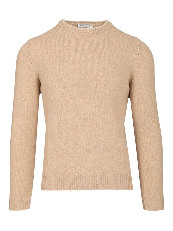 Al Duca D'Aosta Crewneck Sweater Knitwear - Beige | 09d79e3e8561e6dc107e44f95602483d77ec49f5