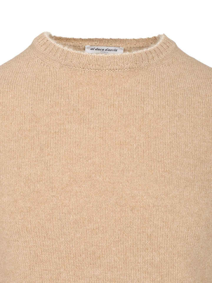 Al Duca D'Aosta Crewneck Sweater Knitwear - Beige | 5c898aa75f706b85c81ae8da4686fb2d5b219a39