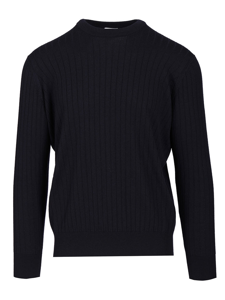 Bottega Veneta Ribbed Wool Sweater Knitwear - Blu | d76365eb949a4a6d5484aab6ed32a0ad92c24dc4