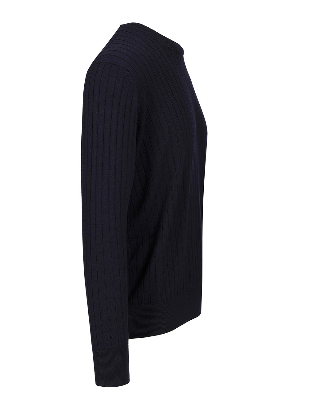 Bottega Veneta Ribbed Wool Sweater Knitwear - Blu | 11299b96b70f15175935fa9919d633f1c123d71a