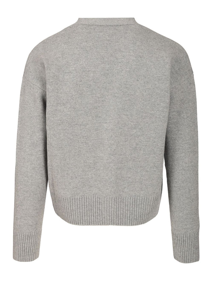 Ami Ami De Coeur Cardigan Knitwear - Grey | 5c06f6d56bf76fbd6cc605175c754811f16d43dc
