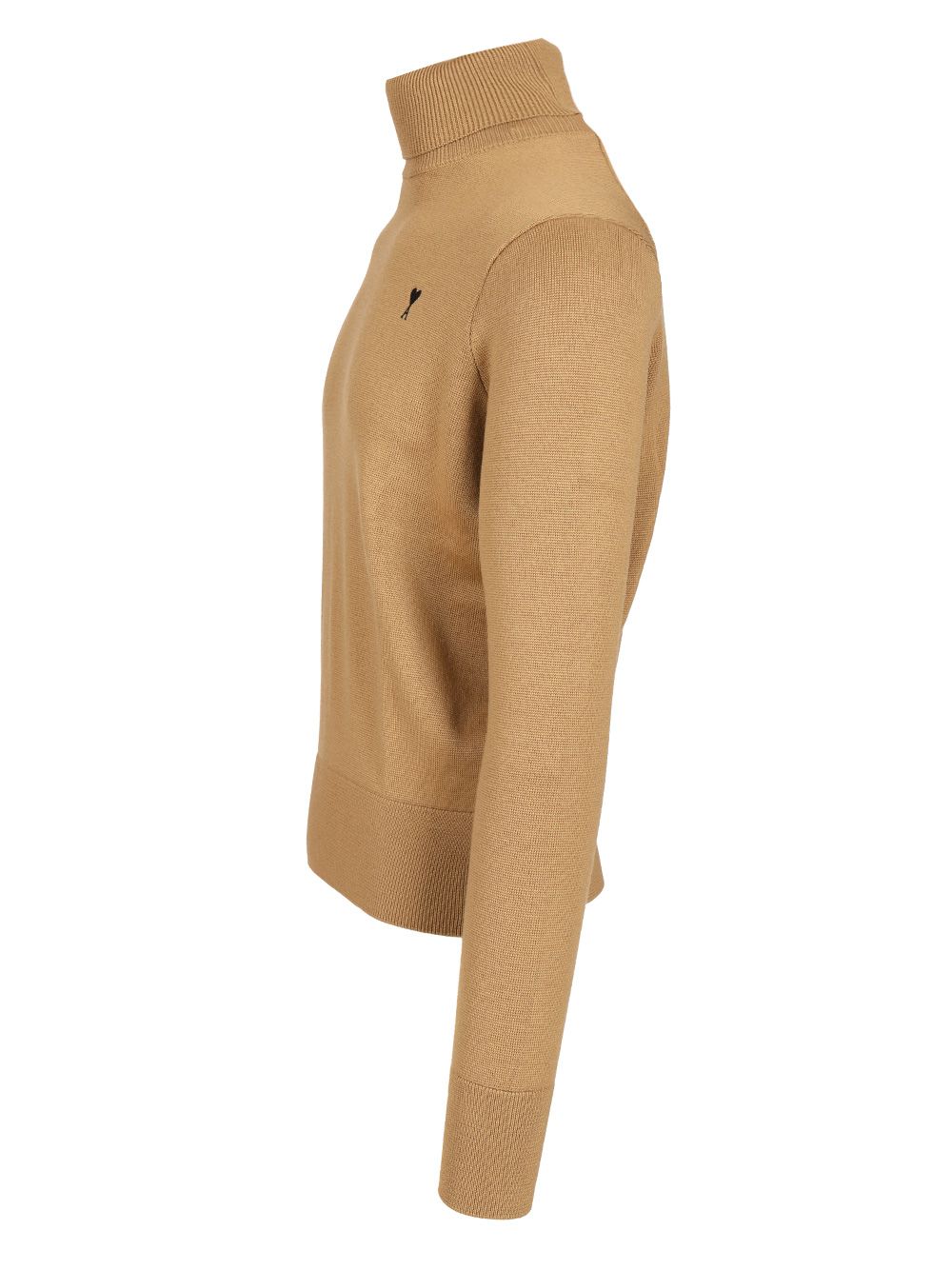 Ami Turtleneck Sweater Knitwear - Beige | b9a9f4523e93b5cba2e95a9f3c3c5e7805e3ea58