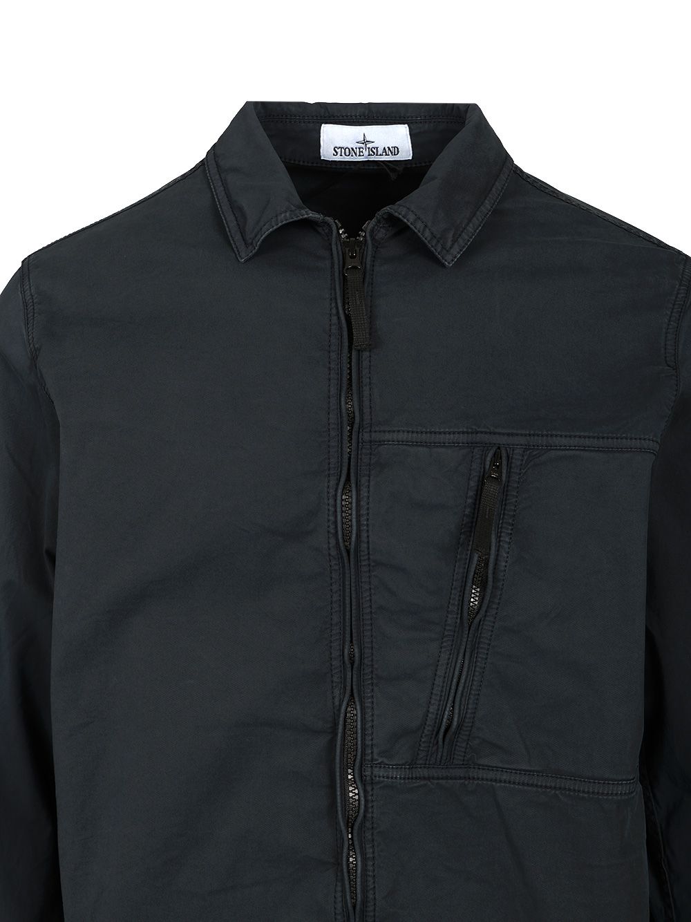 Stone Island Supima® Cotton Overshirt Shirts - Blu | de87779795939de2d1d705c330059dbe8d92a744