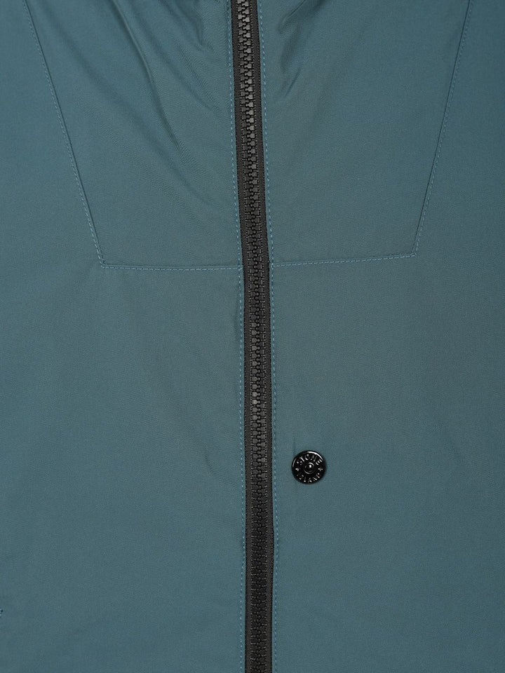 Stone Island Micro Twill Padded Hooded Jacket Giacche - Blu | bb7b9175e868ff969d7555a7b82835e5ac03a949