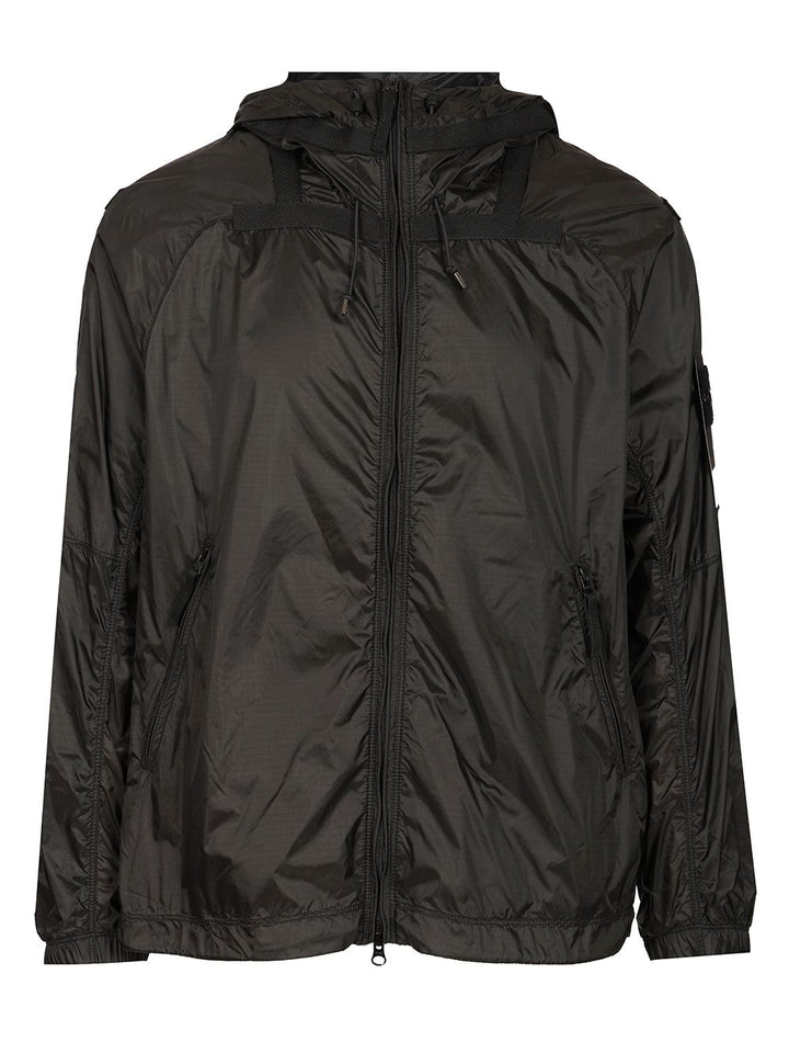 Stone Island Light Hooded Jacket Giacche - Grey | 1ab9768a16d0b46c5fc8f6da049410c4f0ca1bed