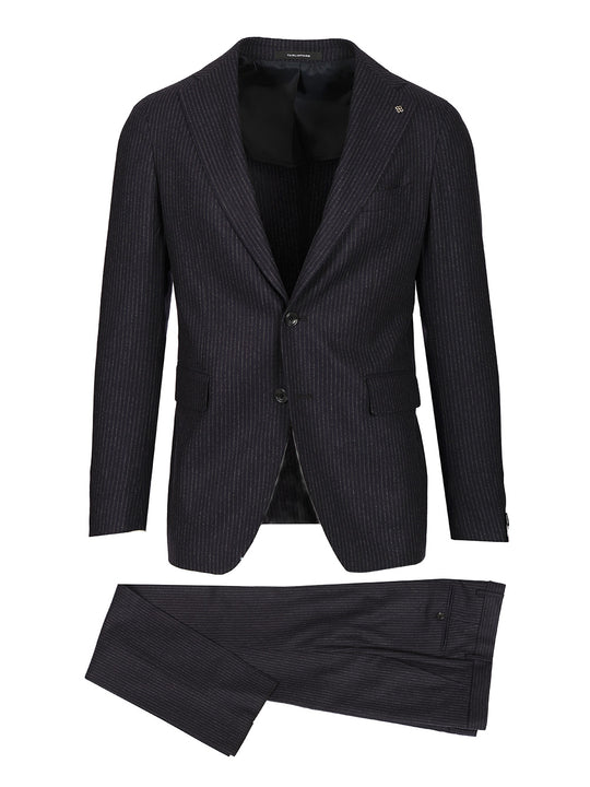 Vesuvio Pinstriped Single-Breasted Suit Abiti Blu