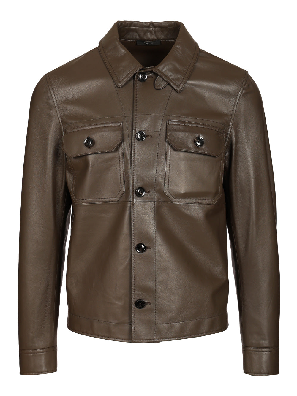 Tom Ford Unlined Leather Jacket Shirts - Marrone | 29798a2c02725a7551c37bed370314e6358af05d
