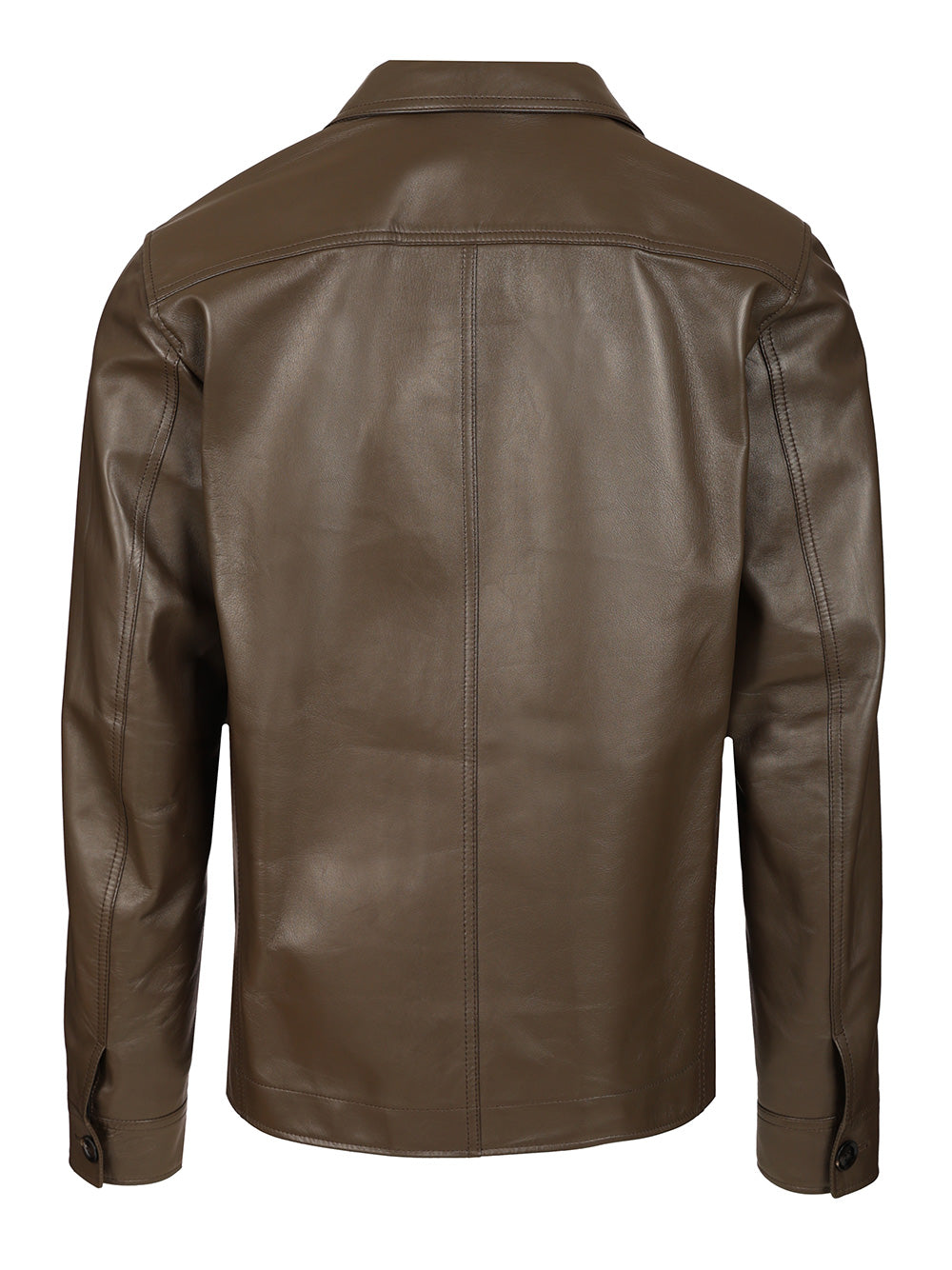 Tom Ford Unlined Leather Jacket Shirts - Marrone | 71074f498f8dcb012efc564e7ac19f8b060d580e