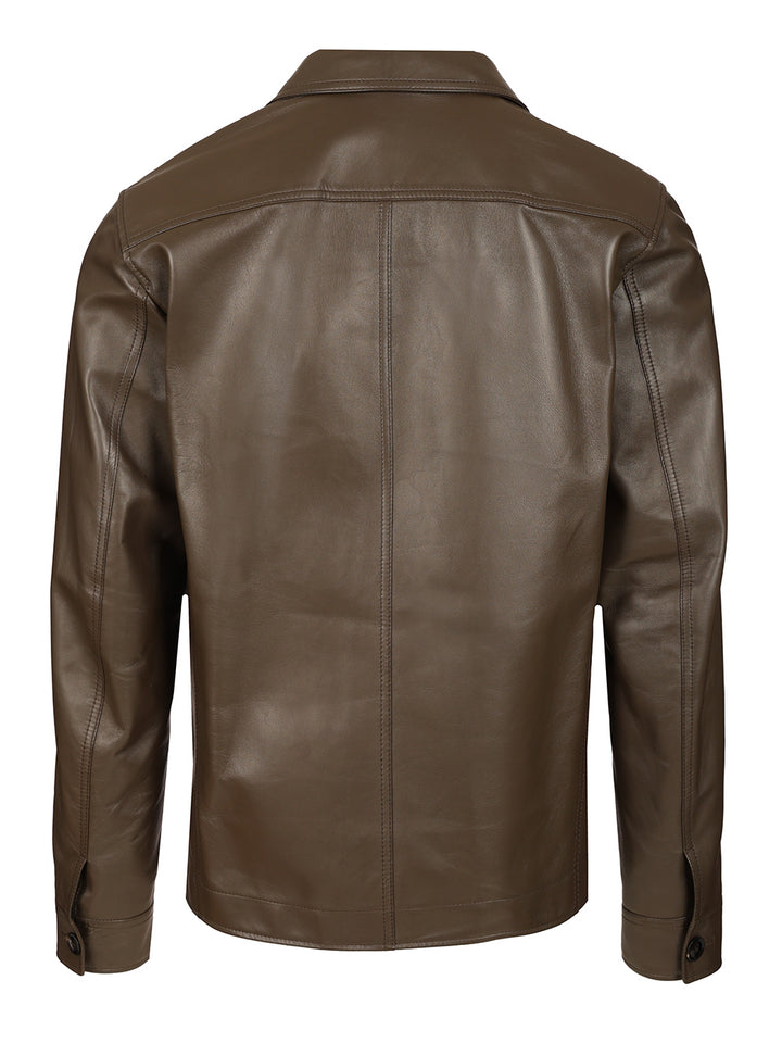 Tom Ford Unlined Leather Jacket Shirts - Marrone | 71074f498f8dcb012efc564e7ac19f8b060d580e