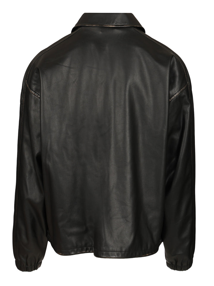 Diesel Distressed Technical Fabric Jacket Giacche - Nero | 25f76f3acc718222bf726c6a9a917fa1f54b92a3