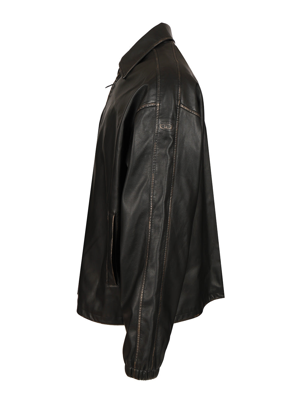 Diesel Distressed Technical Fabric Jacket Giacche - Nero | b193d94ffe4269211eef184a8a4425f92d35f699