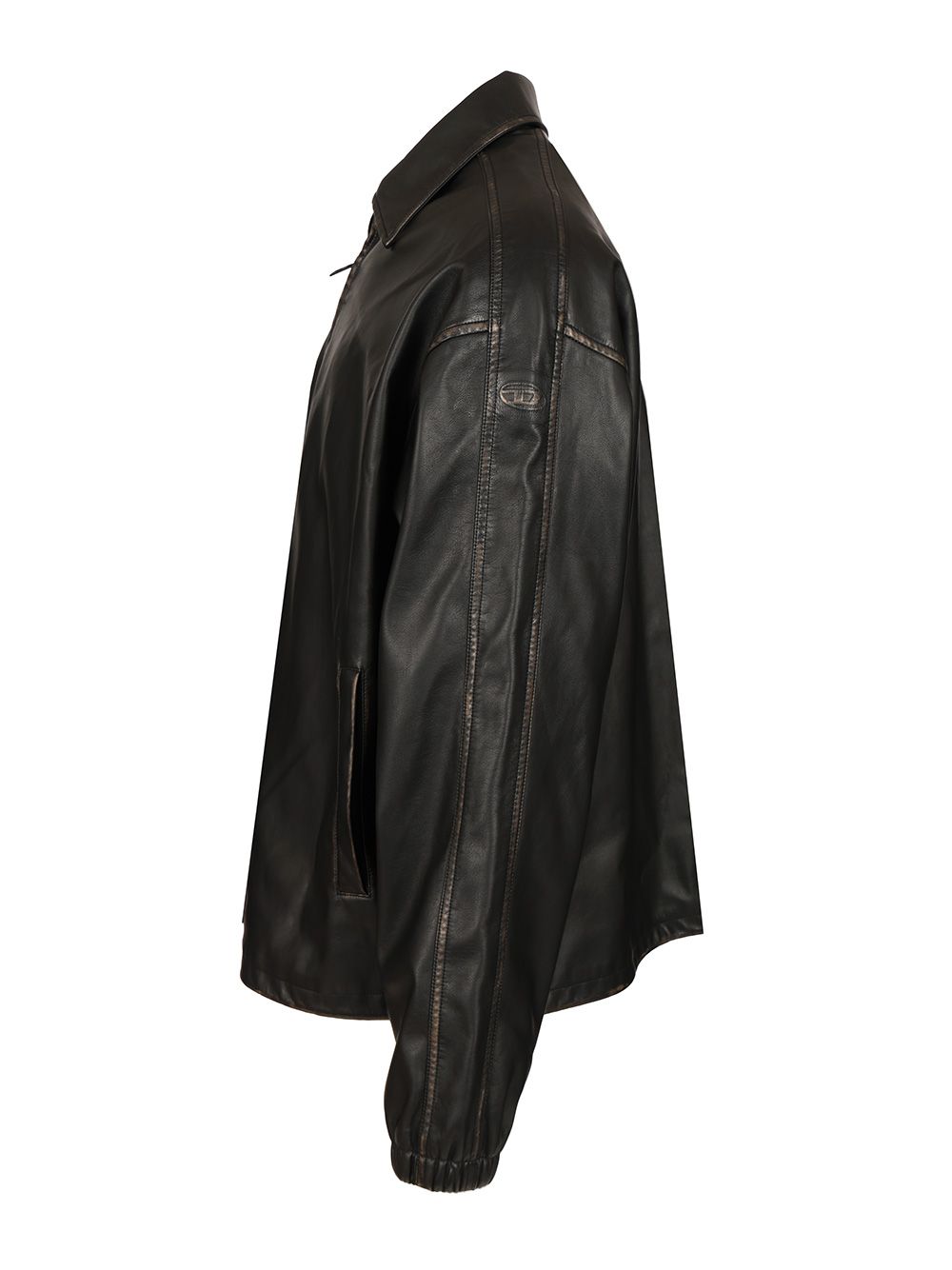 Diesel Distressed Technical Fabric Jacket Giacche - Nero | e85158337c2bc92e9cdde51176538dc36714023f