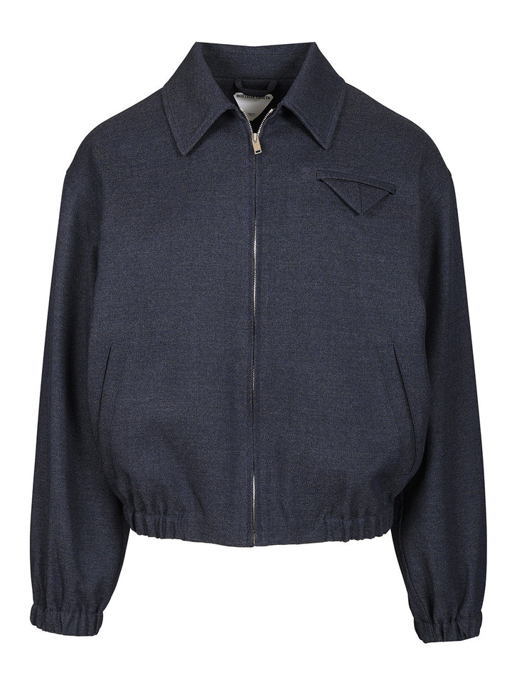 Bottega Veneta Melange Wool Jacket Giacche - Blu | edaf73fee94cfad1258f89d06880ec4f55a07f2c