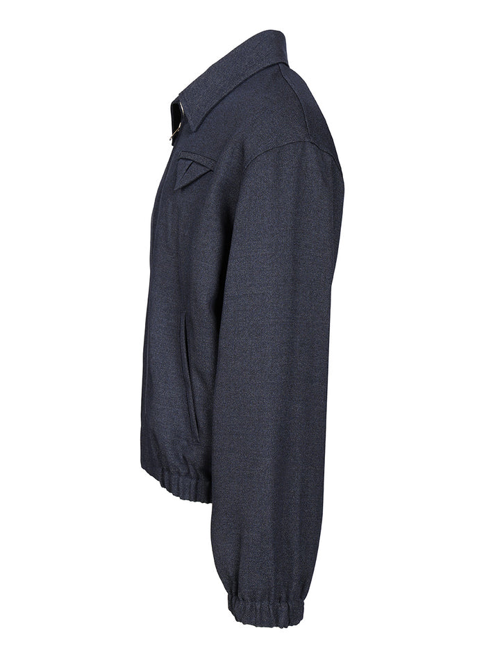 Bottega Veneta Melange Wool Jacket Giacche - Blu | 62ed0fa4757ba8bd69024e0eba36709b6e58a52c