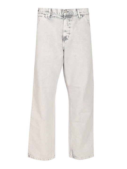 Single Knee Jeans Grey