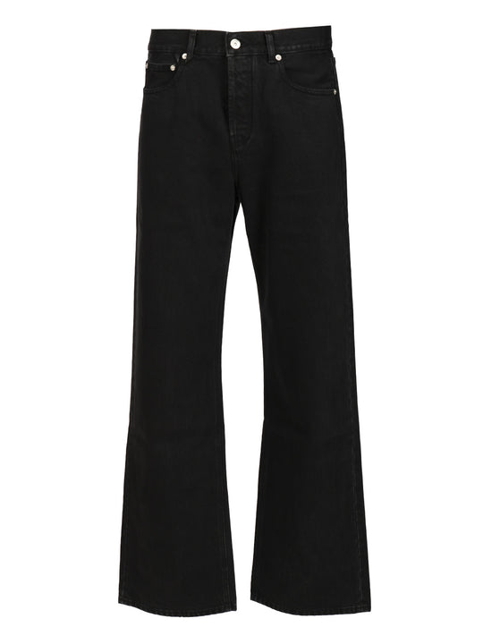 Straight In De-NîMes Denim Jeans Nero