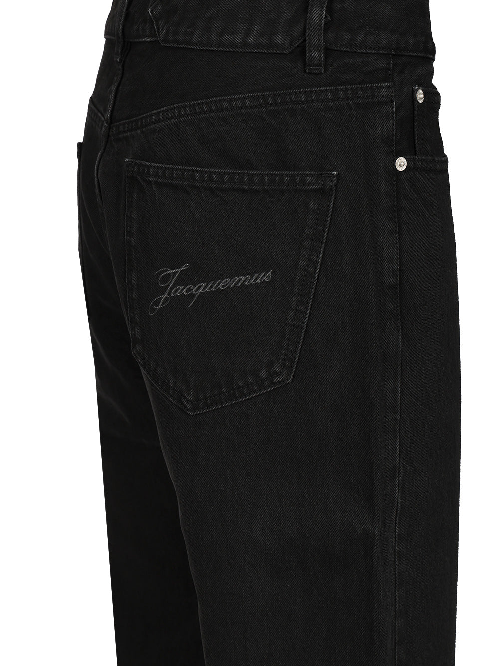 Jacquemus Straight  In De-Nîmes Denim Jeans - Nero | e869cba46c671e2b81ffa188a1b90c63dd99798e