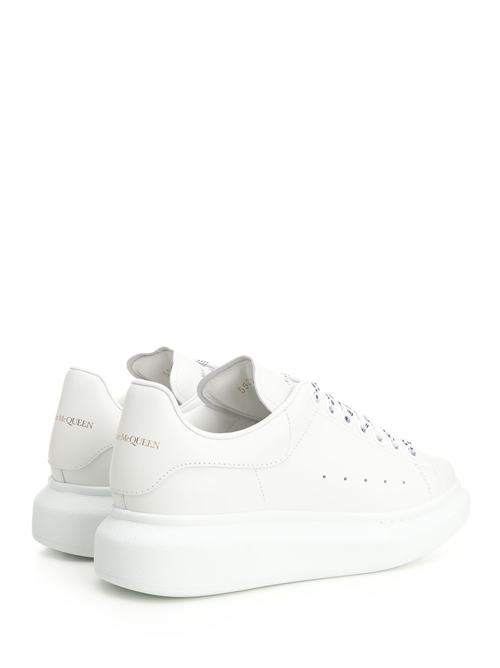 Mcqueen Oversized Calfskin Sneaker Sneakers - Bianco | 452bc22d35b734818c0835ef39412262c3b70d49