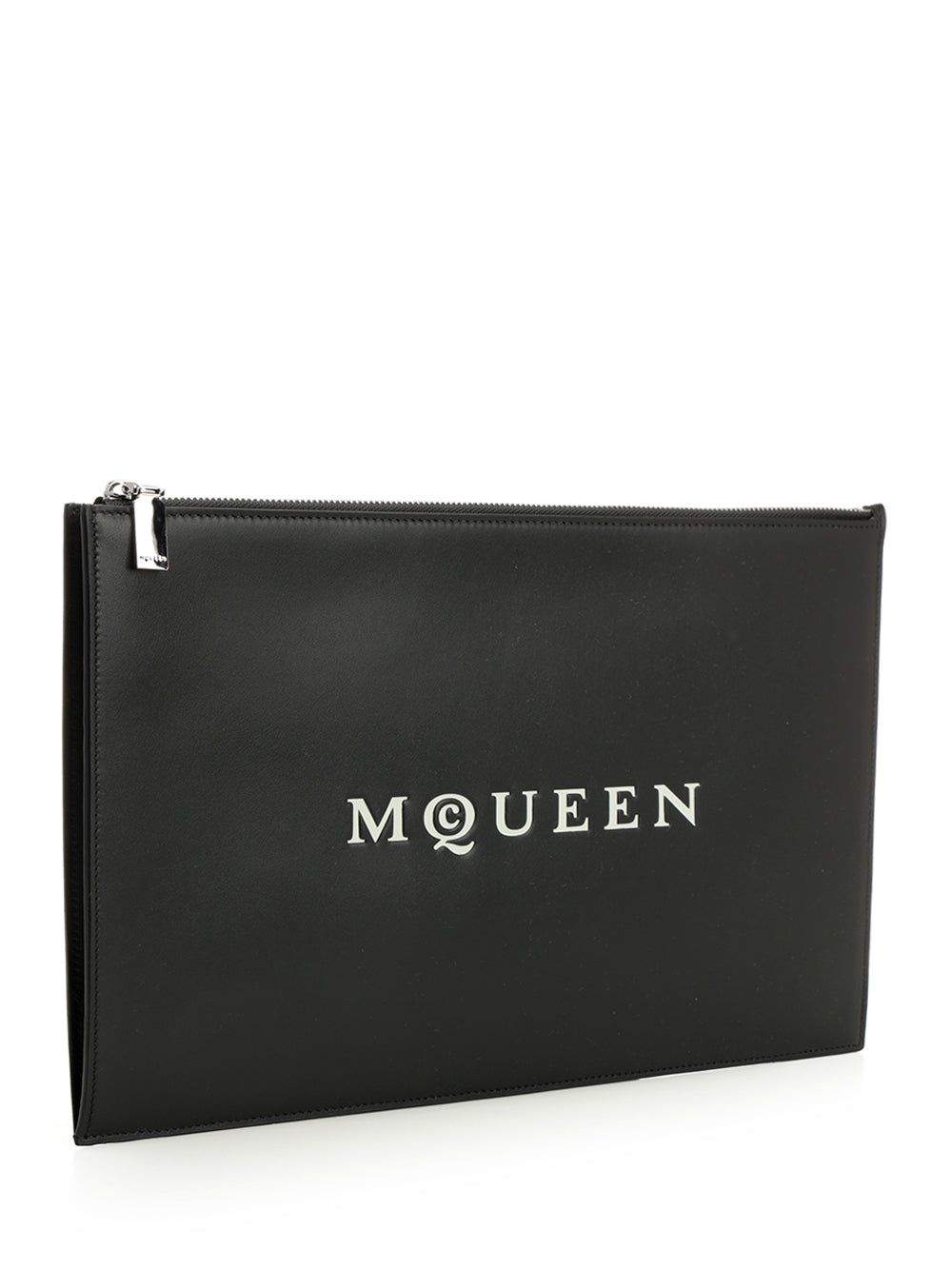 Mcqueen Mcqueen Black Leather Clutch Small leather goods - Nero | a5757707a35b38ea0e044f24f87b1f5369559ddb