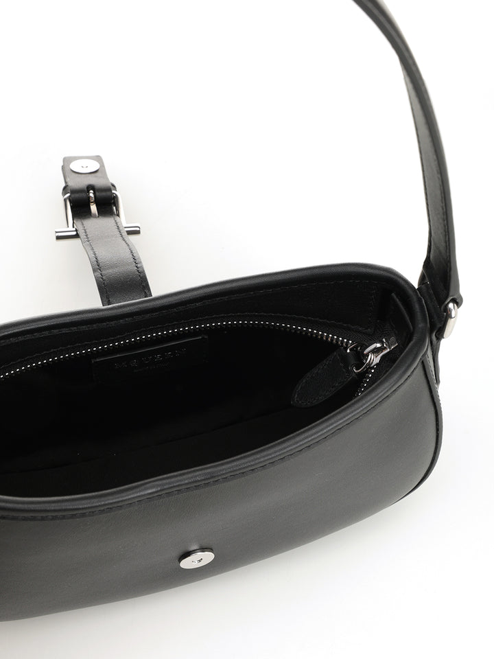 Mcqueen Mini T-Buckle Shoulder Bag Shoulder Bags - Nero | 54e5d2519f095a33ba1650115124af94e7179633