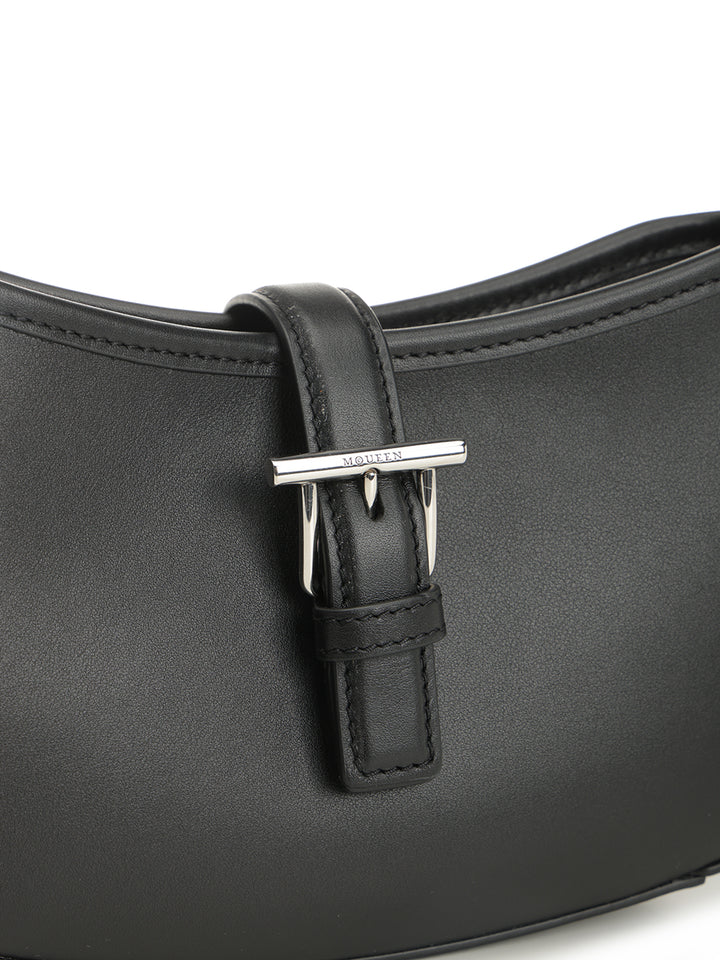 Mcqueen Mini T-Buckle Shoulder Bag Shoulder Bags - Nero | d2d44e32cf509c328e91f0f6a6180f8803d4989e