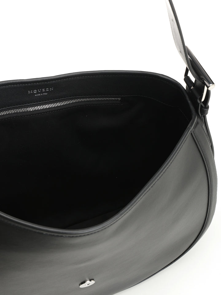 Mcqueen T-Buckle Shoulder Bag Shoulder Bags - Nero | b718b5d840808de8bfa67f84433b26d2a1e4fd73
