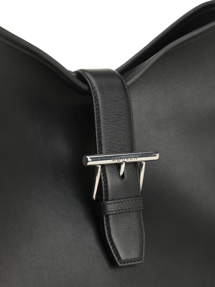 Mcqueen T-Buckle Shoulder Bag Shoulder Bags - Nero | b8551c0a6e33d8e710ff5a4709a8ba2018a69c61