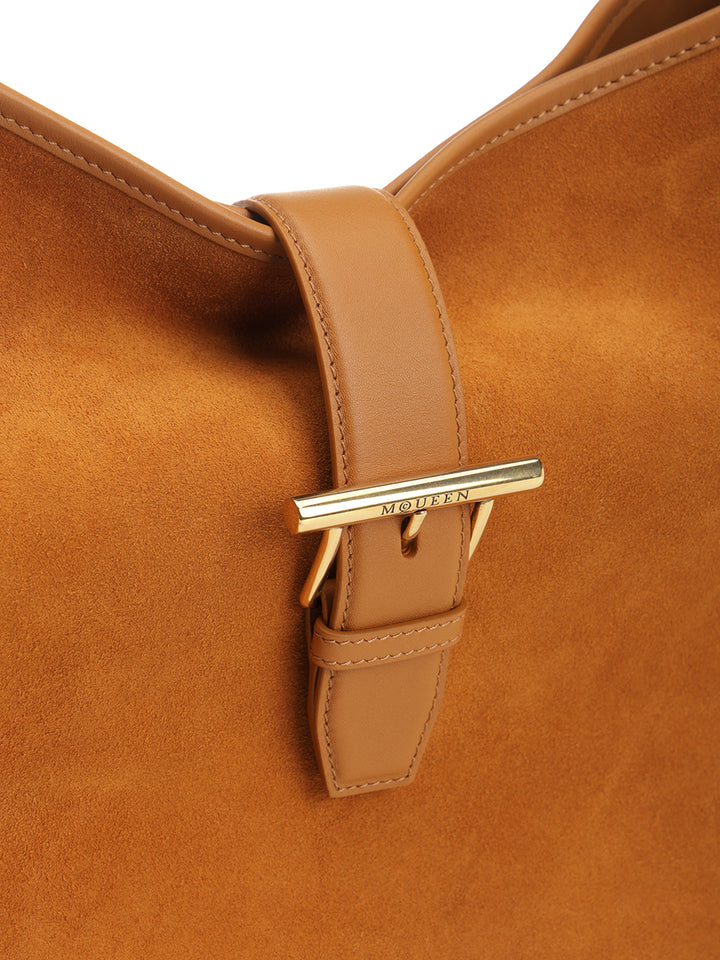 Mcqueen T-Buckle Shoulder Bag Shoulder Bags - Beige | 95d09313552993551ff14023762862f3c11c4a19