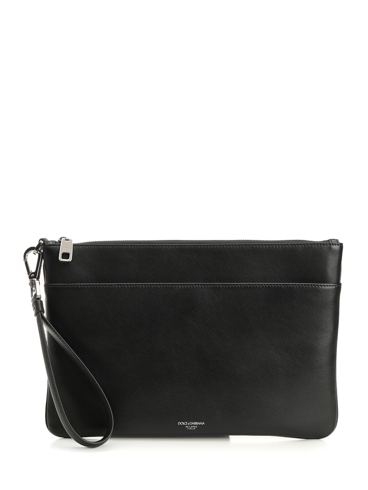 Dolce & Gabbana Calfskin Toiletry Bag Small leather goods - Nero | 23db7e4a05bc3916e51ab5f53e2fbcb7682b6121