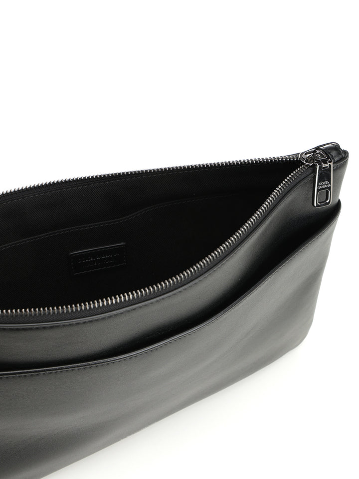 Dolce & Gabbana Calfskin Toiletry Bag Small leather goods - Nero | 2c6a16cf446fa2ebe11ac7fe501485d5a047836b