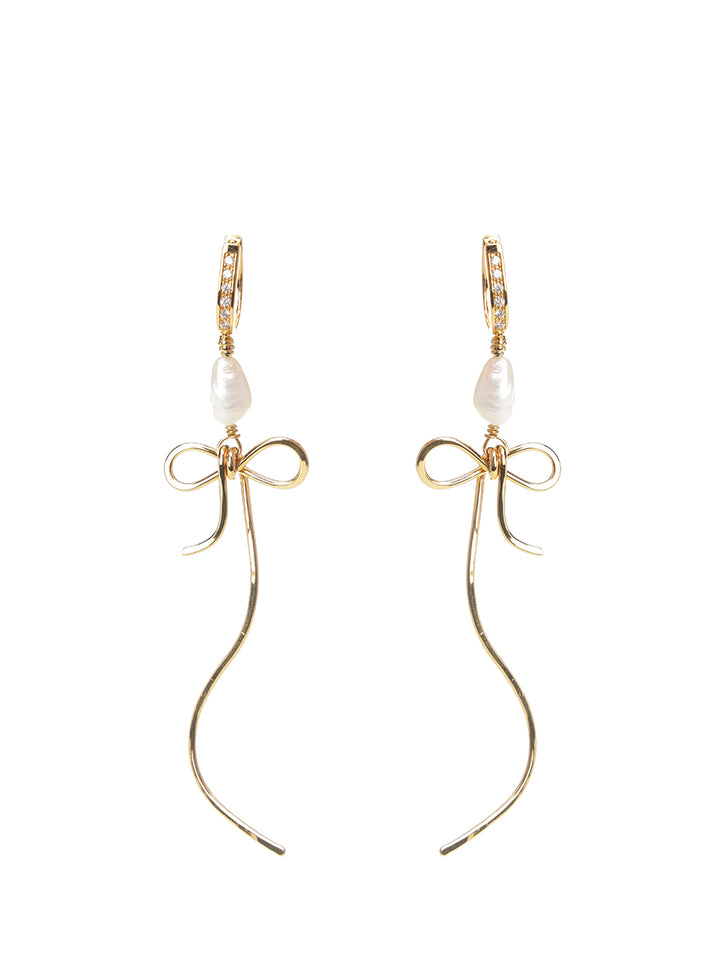 Marni Bow Drop Earrings Gioielli - Oro | 93e46899306f0b571c1174df9f24c6367f28bee3