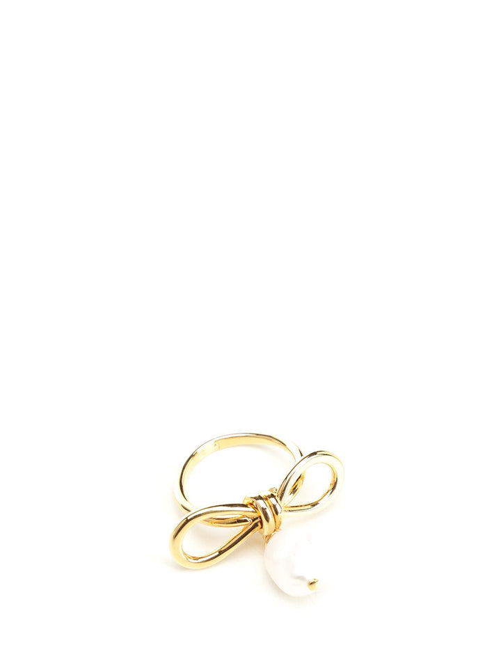 Marni Bow Ring With Pearl Gioielli - Oro | 17f29099aae5eb557ee7a6dd9172b046bc0797f2