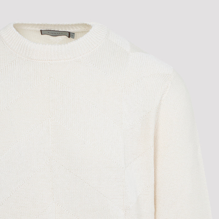 Canali Sweater - Bianco | 7d1367e195c29c8972b045775f423a890ad1677e