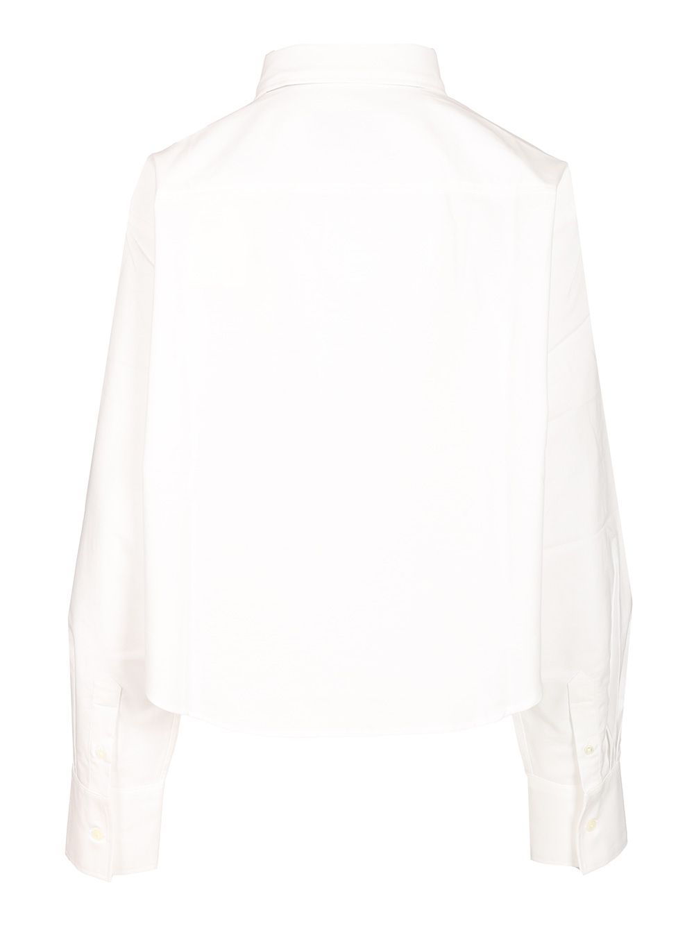 Ami Oversized Cropped Shirt Knitwear - Bianco | 41dcaf6ebce3329b534353a93aa3b30ac245956e