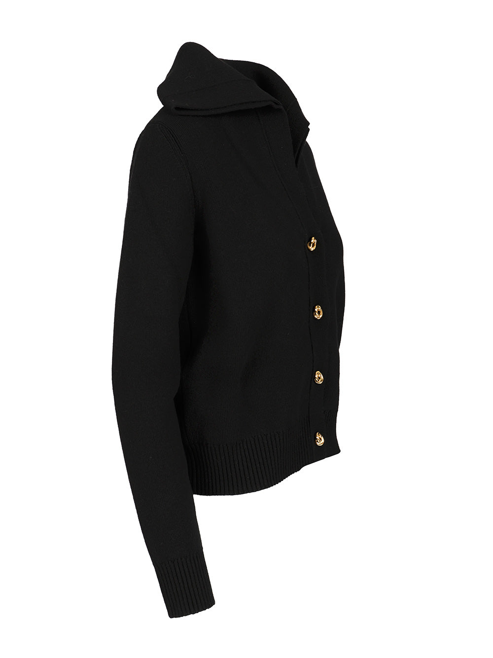 Bottega Veneta Compact Wool Cardigan Knitwear - Nero | 9dd146d892acb33b7a02657d16ede8db7988ae36