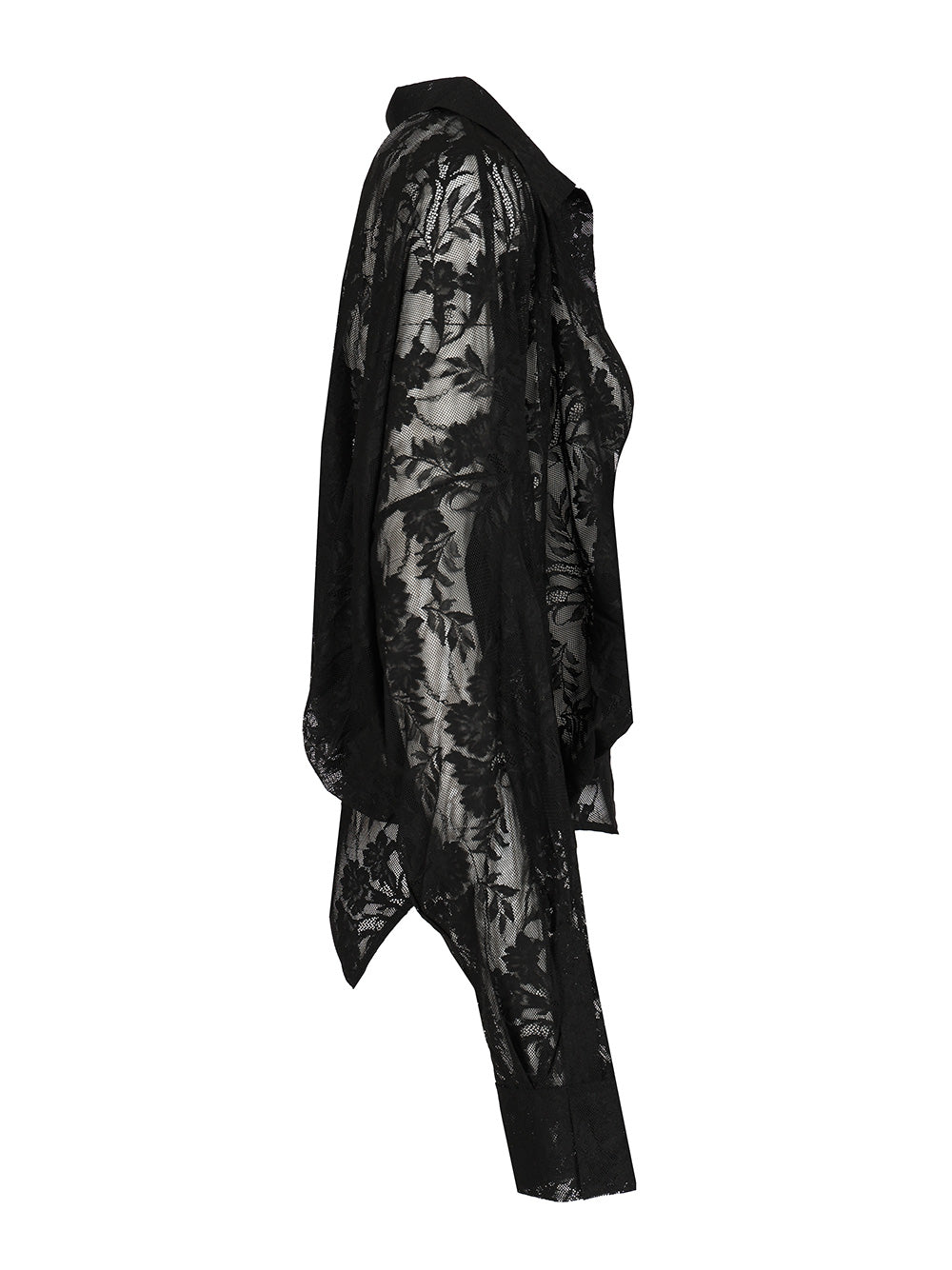Norma Kamali Semi-Sheer Bodysuit Shirts - Nero | d58571b28a61f3f143b277e03db726834317d827