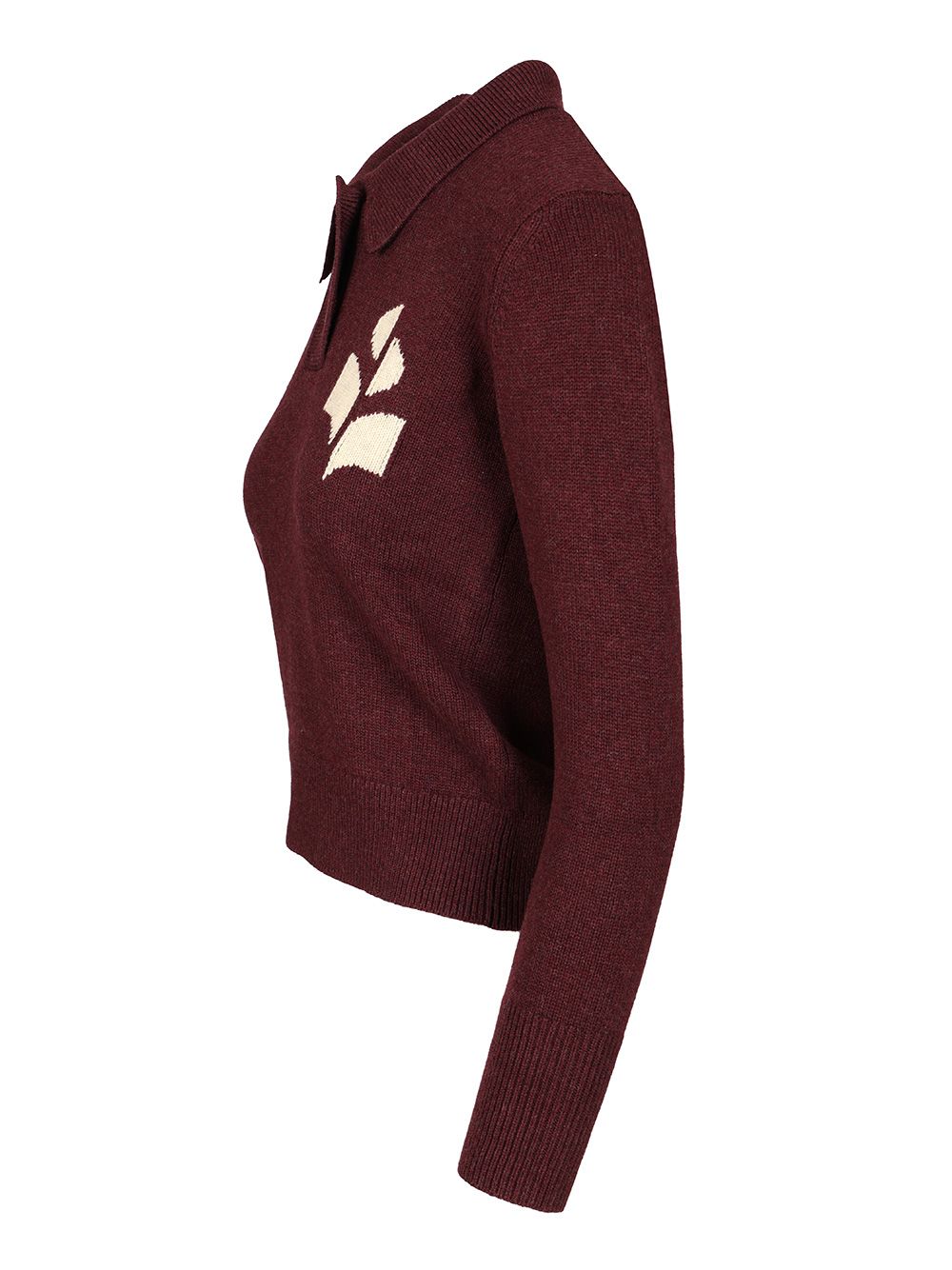 Marant Etoile Nola Polo shirt - Bordeaux | 3f3f05194f1de1e55d19734d12ff6b073157d47b