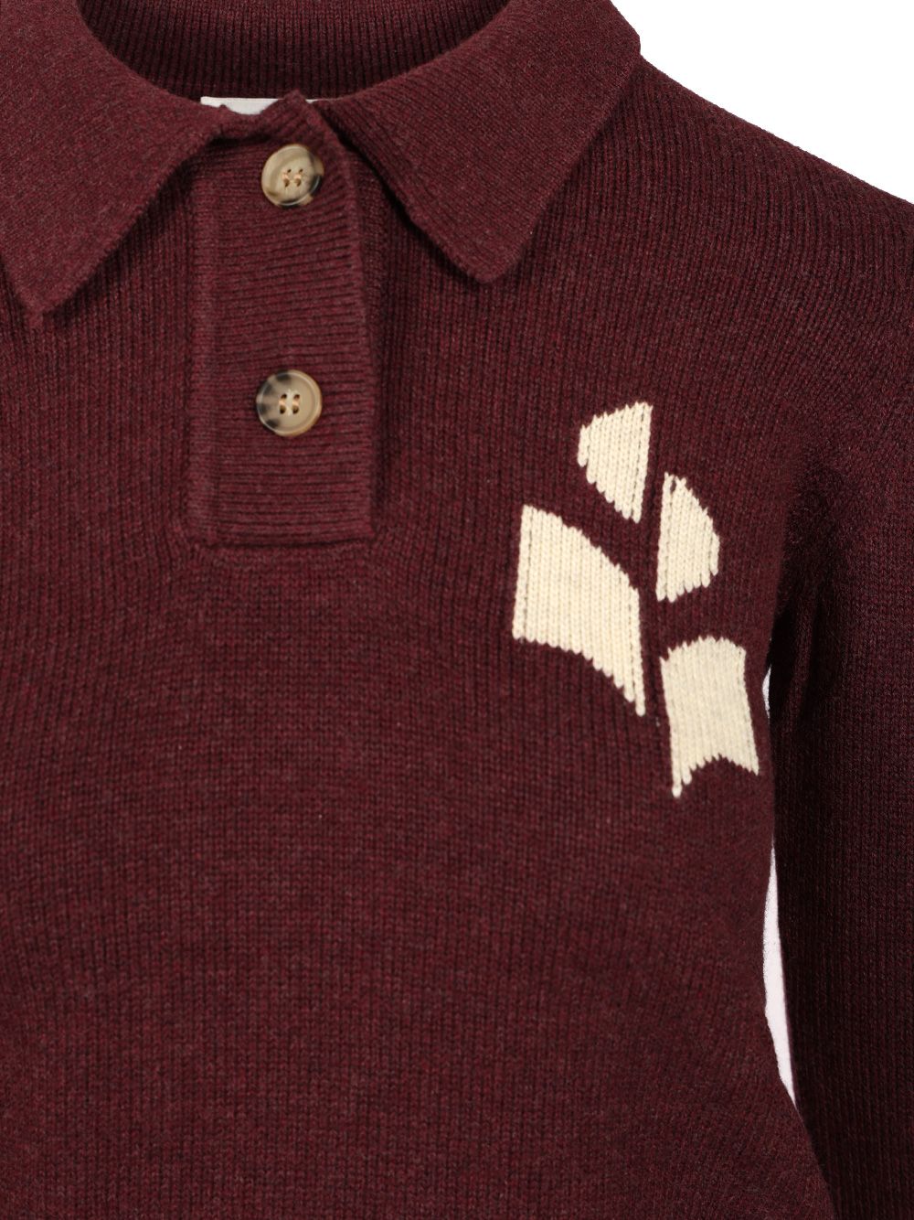 Marant Etoile Nola Polo shirt - Bordeaux | a832fcace7e6e5b121a0c27f832867ca4fd48905
