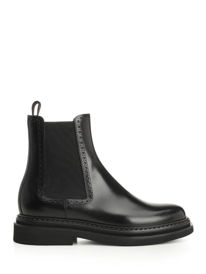 Dolce & Gabbana Brushed Calfskin Ankle Boots - Nero | 1f5349cc66e10d9a38a843256a989ca36e5433cc