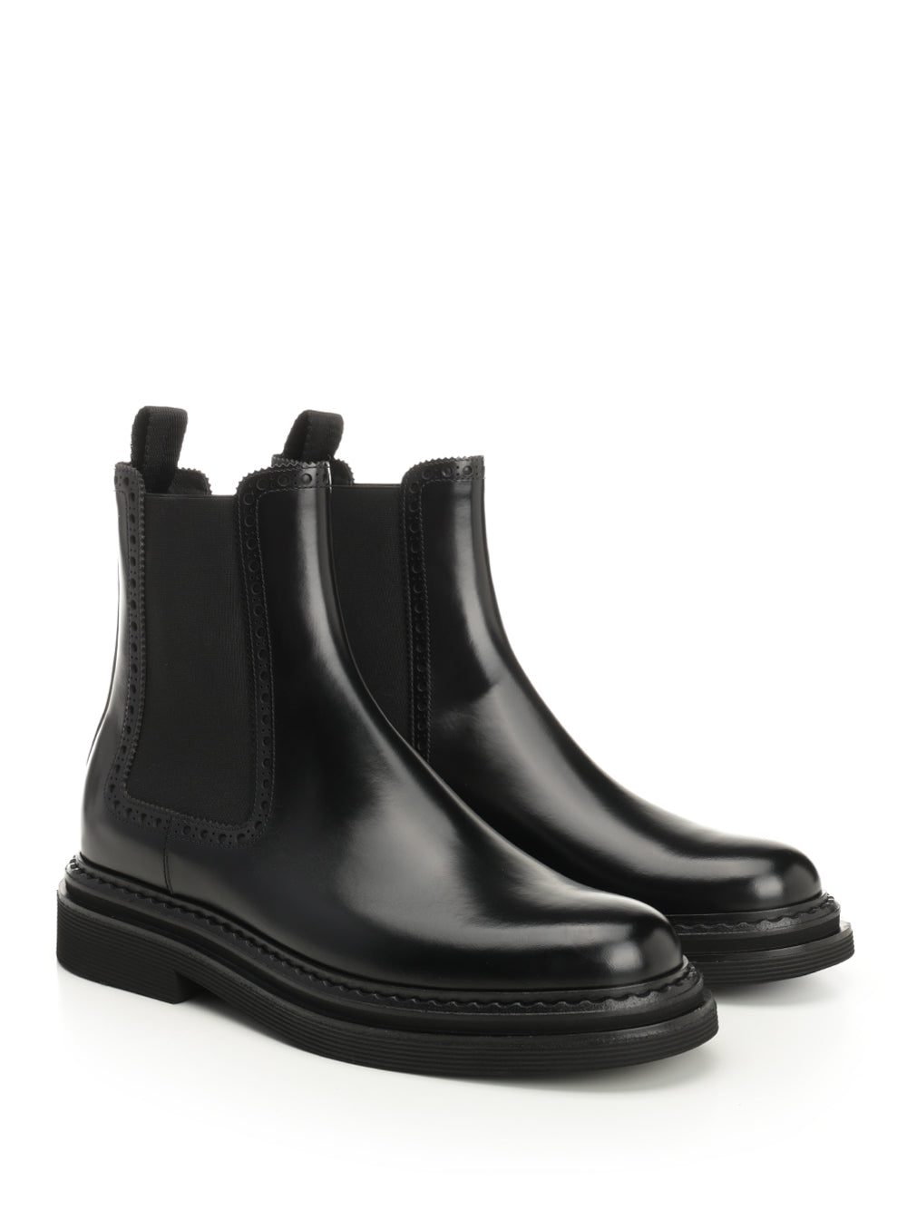 Dolce & Gabbana Brushed Calfskin Ankle Boots - Nero | b12d1d00c5471e0729090a8185513fb4fb9991e1