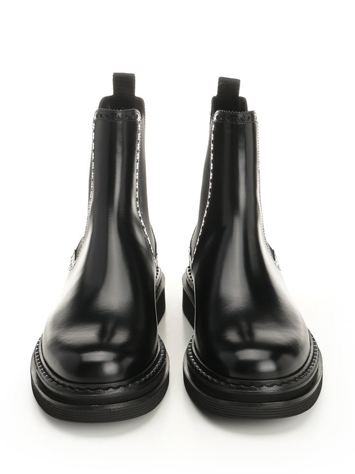 Dolce & Gabbana Brushed Calfskin Ankle Boots - Nero | ad063b744fabc2283297c80088e377606b504c7c