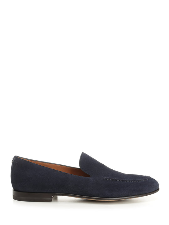 Suede Moccasin Scarpe Basse Blu