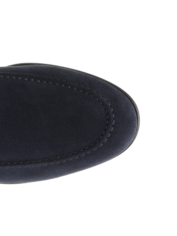 Dolce & Gabbana Suede Moccasin Scarpe basse - Blu | e4f4cd25314917d48978958383c2a2b55ca99675