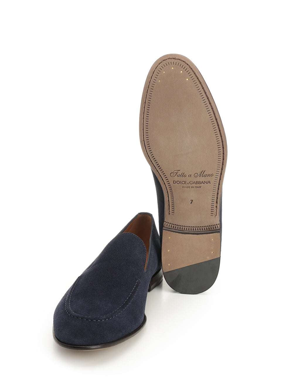 Dolce & Gabbana Suede Moccasin Scarpe basse - Blu | 4cc657fa14ac0f2dba9acfbba09ca934309bb359