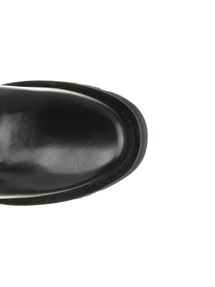 Ganni Studs High Boot Crinkle Oleatex Boots - Nero | 5587ff4b0effdc83030e9d4ed901b23ed350a2a9