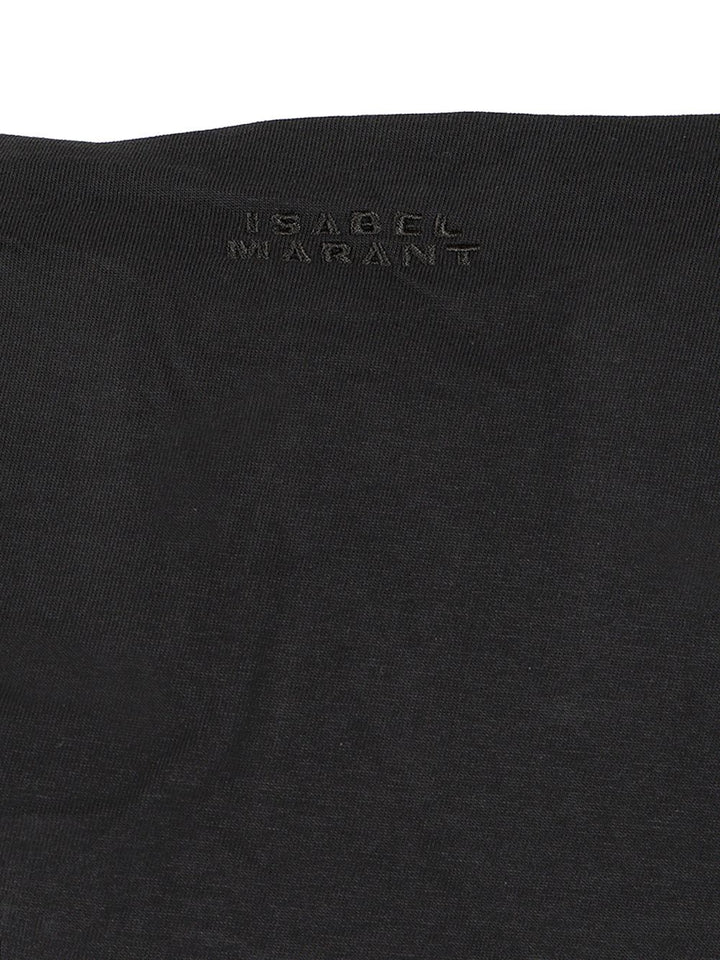 Isabel Marant Sebani Asymmetrical T-Shirt Top - Nero | e7077360a28ecb89cad2dd5fa8da1d25160872c7