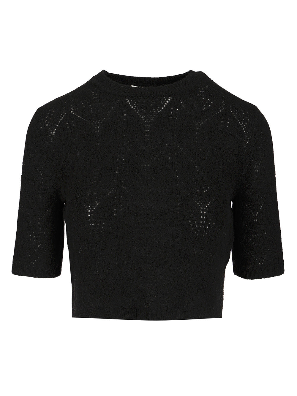 P.A.R.O.S.H. Crop Sweater Knitwear - Nero | a07da6c918ebfbcfcc90c1f0b4b385d5123f0ffa