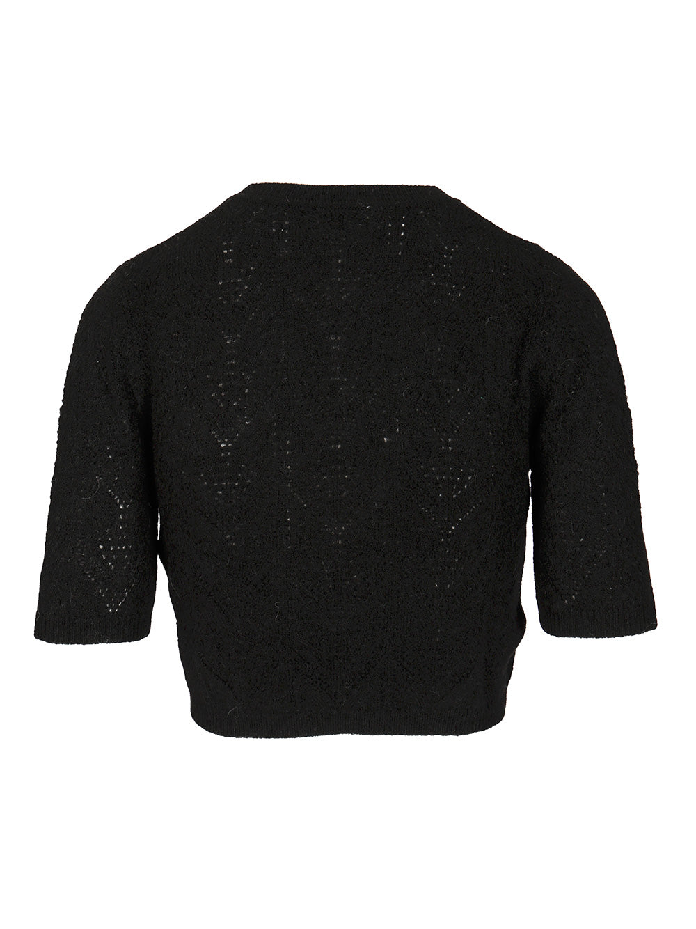 P.A.R.O.S.H. Crop Sweater Knitwear - Nero | 6b3b9227f4a287c4f4fc471f5bdd1e5b927735c3