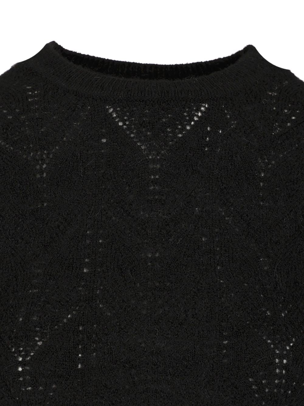 P.A.R.O.S.H. Crop Sweater Knitwear - Nero | a00dec820e75452c0a602be19fe99ec64c8ea60f
